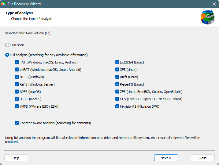 RS Partition Recovery - Scan for files RS Partition Recovery - Scan for files